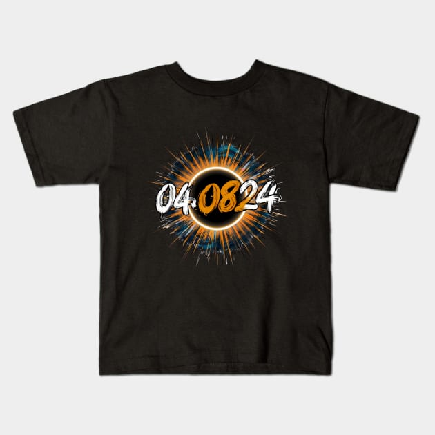 Solar Eclipse, Graffiti Design Kids T-Shirt by RazorDesign234